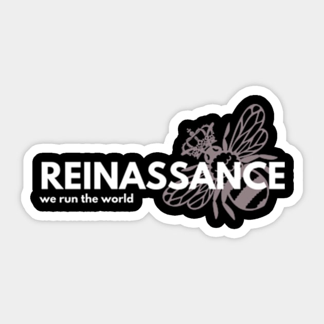 Reinassance Bey Hive Queen Bee Sticker by LakarDesign